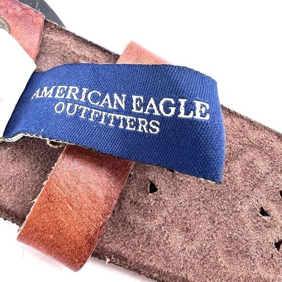 American Eagle Brown Tooled Leather Boho 2\
